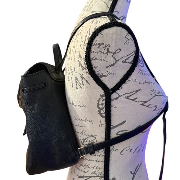 Kate Spade New York Black Pebbled Leather Backpack - Picture 5 of 10